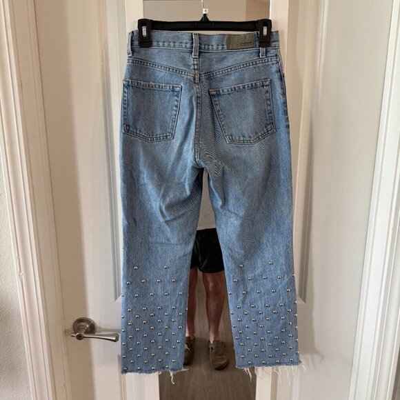 Carmar Destroyed Jeans Size 26 Color Blue - Picture 5 of 6